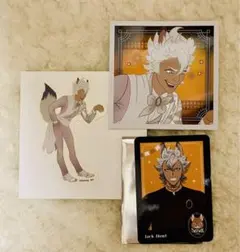 ツイステ  ジャック ステッカー & カード