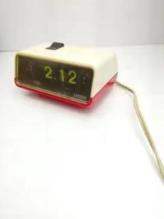 CITIZEN 赤 デジタル置時計 リズム時計工業 パタパタ表示