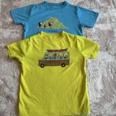 mont-bell ウイックロンTシャツ 2枚セット 青と黄色　110センチ