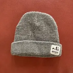 ニット帽　パンダ　enjoi グレー