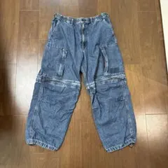 GU デニムカーゴパンツ Lサイズ