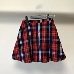 チェックスカート ネル 赤のサムネイル