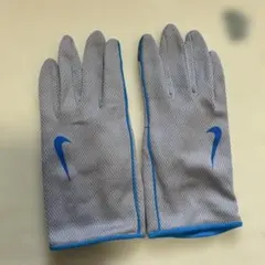 NIKE ランニンググローブ 手袋 グレー ブルー