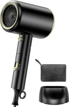 ドライヤー 1400W 大風量速乾 高濃度マイナスイオン 高效動力 折り畳み式