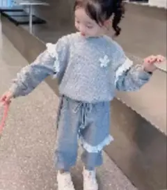 フリル付き　セットアップ　120