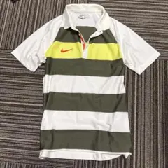 極美品　NIKE GOLF DRI-FIT ボーダーポロシャツ　Mサイズ