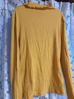 shein イエロートップス　カットソー　リブのサムネイル