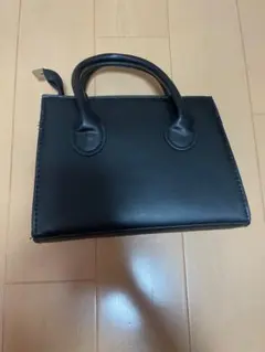 SHEIN ブラック 合成皮革 ショルダーバッグ