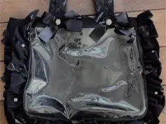 ザッカマートA4痛バッグ/フリルデザイン黒