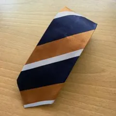 Maker's Shirt 鎌倉 レジメンタルタイ・ネイビー×ブラウン