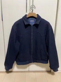 PENDLETON ウールジャケット USA製 ネイビー M