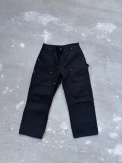 Carhartt ダブルニー　黒　33×32 ワークパンツ　USA製
