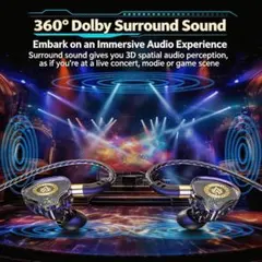 【新品＊多機能】HiFiステレオ3D有線イヤホン＊USB-TypeC接続のサムネイル