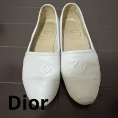 Christian Dior ディオール ホワイト レザー ローファーのサムネイル