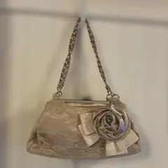 アクシーズファム axes femme ゴールド レース ショルダーバッグ