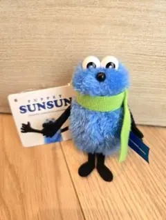 パペットスンスン　ぬいぐるみマスコット winter ver. 緑　マフラー