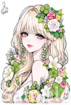 1062 オリジナル 人物ステッカー コラージュ 紙もの 雑貨 素材 女の子