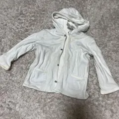 ラルフローレンリバーシブルフード付きカーディガン☆水色ボーダー80センチ