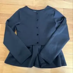 KOBE LETTUCE 神戸レタス ペプラムポンチカーディガンC6518 黒