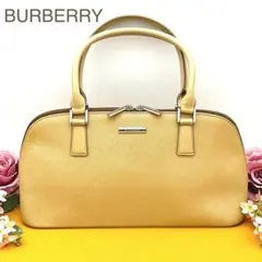 ✨極美品✨BURBERRY バーバリー　レザー　ハンドバッグ　ボストンバッグ