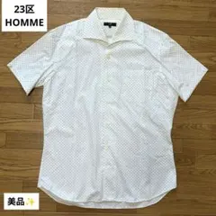 【美品】23区 HOMME 半袖シャツ 50サイズのサムネイル