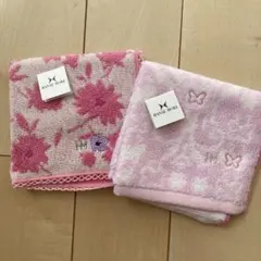 【レディース】HANAEMORI ブランドタオルハンカチ　オシャレ