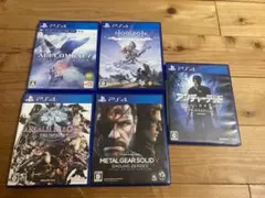 PS4ゲーム5本セット エースコンバット メタルギアソリッド アンチャーテッド