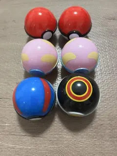 ポケモンゲットコレクションズのモンスターボール型ケースのみ 6個セット