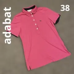 adabat 半袖ゴルフウェア　ポロシャツ　38