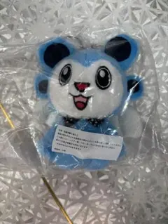 青いパンダのぬいぐるみキーホルダー、kちゃん