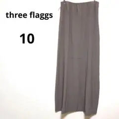 three flaggs【10】 ロングスカート 大きいサイズ