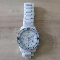 Emporio Armani クロノグラフ 時計 ホワイト