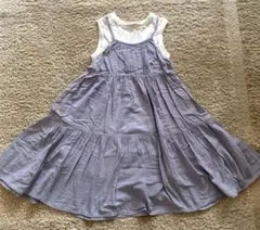 après les cours 薄紫 ノースリーブワンピース 130