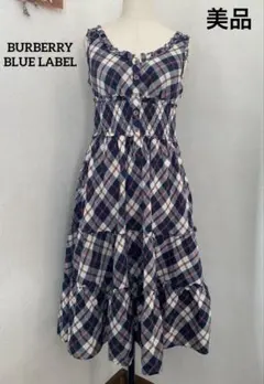 美品　BURBERRY BLUE LABEL 38 ワンピース　チェック