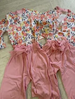 袴　セパレート　着物　子供　ひな祭り　姉妹　ぴんく　正月　110cm 130cm