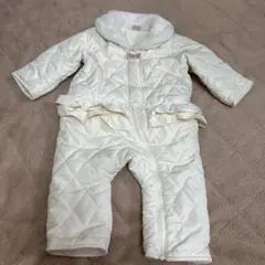 petit main アイボリーロンパース 80cm