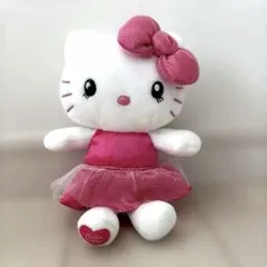 美品　USJ 来場者限定　ハローキティ ぬいぐるみ ドレス付き