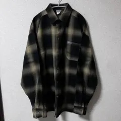 【美品】 CALTOP キャルトップ　アメリカ製オンブレシャツ　Lサイズ