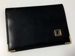 dunhill ダンヒル　カードケース　ブラック　レザー