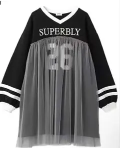 30分限定セール！《新品未使用》lovetoxic　チュールナンバーワンピース