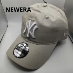 ◆1753 新品未使用　NEWERA　ニューヨークヤンキース　ベージュ