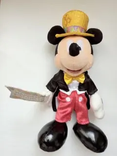 ミッキーhappiest birthday ぬいぐるみバッジ