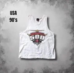 90s USA製ヴィンテージタンクトップ インディアナポリス1999 車Tシャツのサムネイル