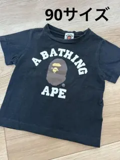 アベイシングエイプ 半袖Ｔシャツ ブラック 90サイズのサムネイル