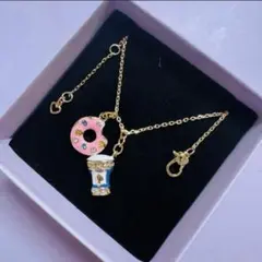 kate spadeケイトスペード コーヒーブレイク ドーナツゴールドネックレス