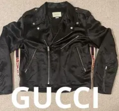 新品未使用　GUCCI ライダースジャケット ブラックのサムネイル