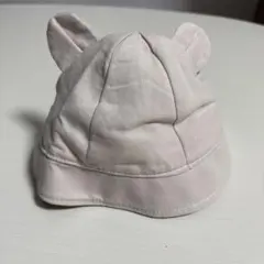 クマ耳付きベビー帽子