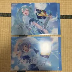 LOTTE 初音ミク 星街すいせいクリアファイル２枚セットのサムネイル