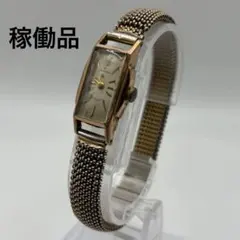 SPICA 腕時計 TicTac クォーツ 動作未確認 ゴールド メッシュベルト 