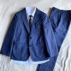 【極美品】BTZ フォーマルスーツセットアップ 150 5点セット ネイビー